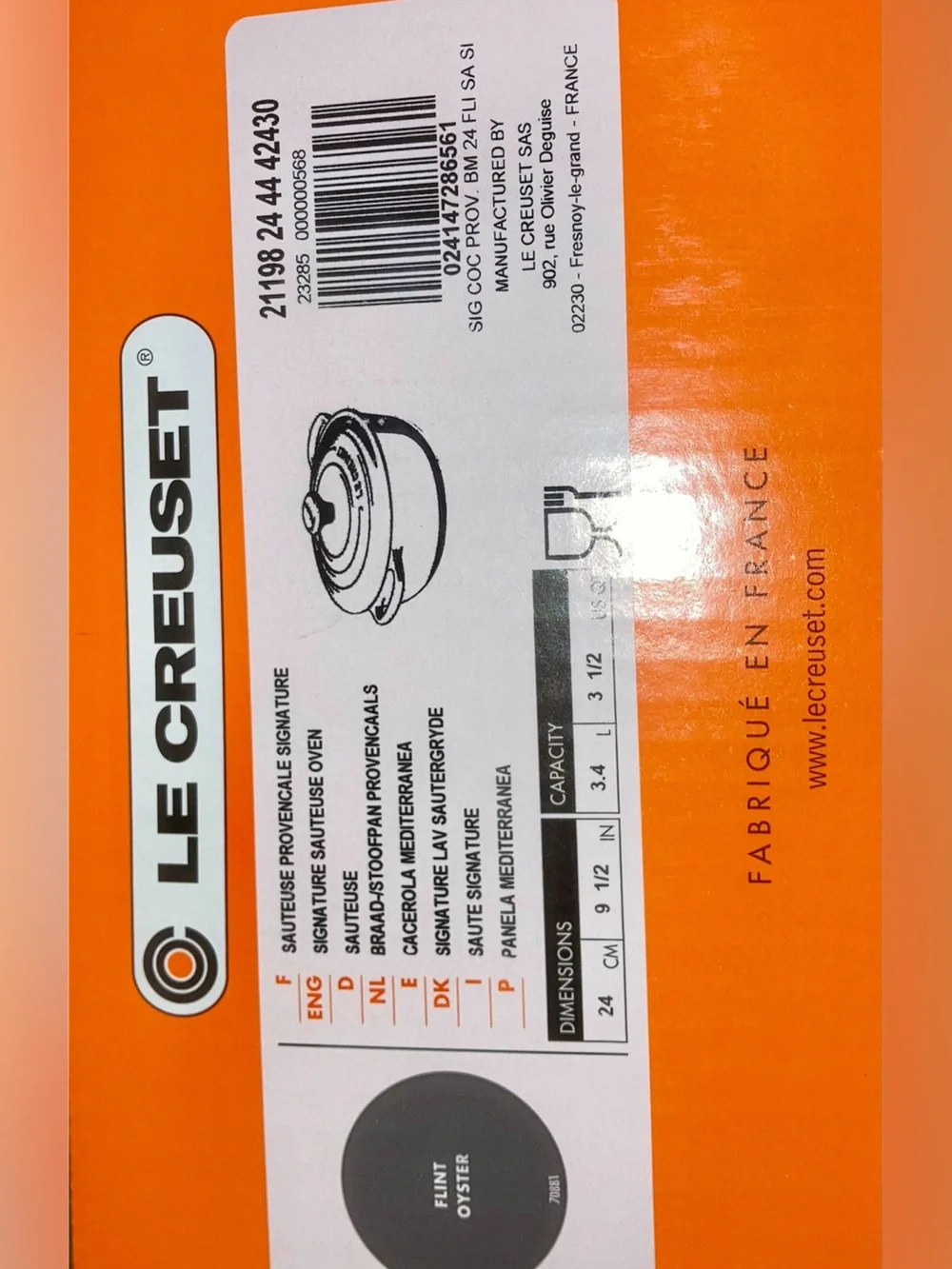 Le Creuset authentic le